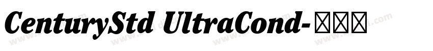 CenturyStd UltraCond字体转换